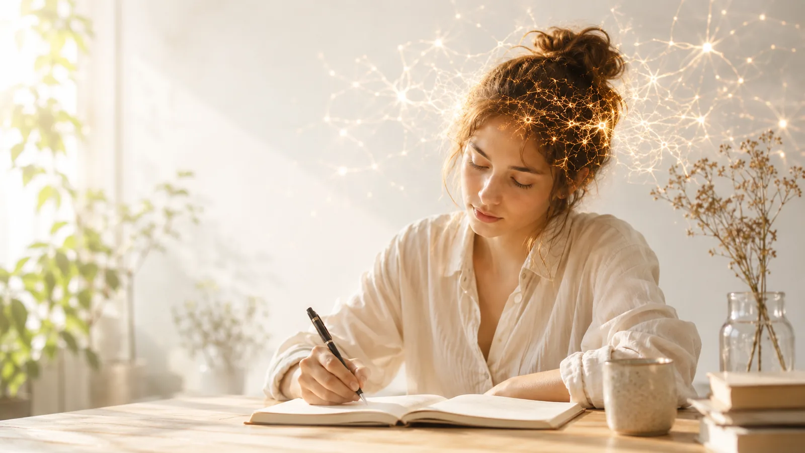 Persona escribiendo a mano para mejorar memoria, atención y aprendizaje según la neurociencia