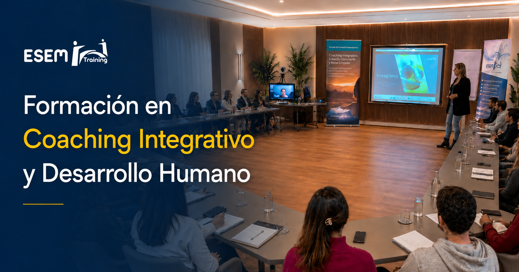 Clase presencial de la Formación en Coaching Integrativo y Desarrollo Humano de ESEM Training